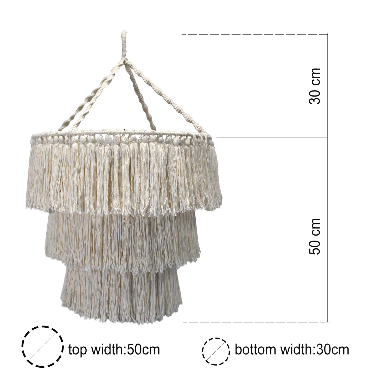 Sepoi Soft Macrame Chandelier Light Shade