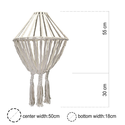 Asri Large Macrame Drop Chandelier Light Shade