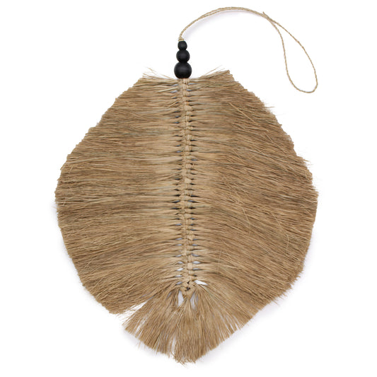 Bohemian Raffa Leaf Hanging Decor 35cm