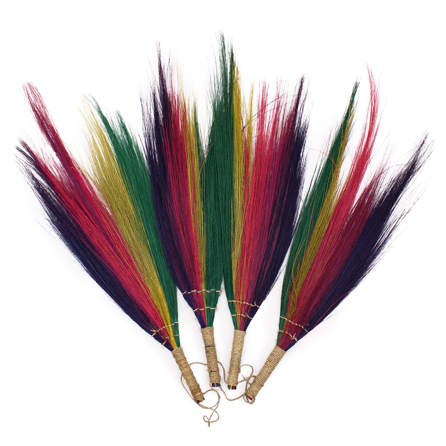 Set of 4 Bohemian Pampas Brooms