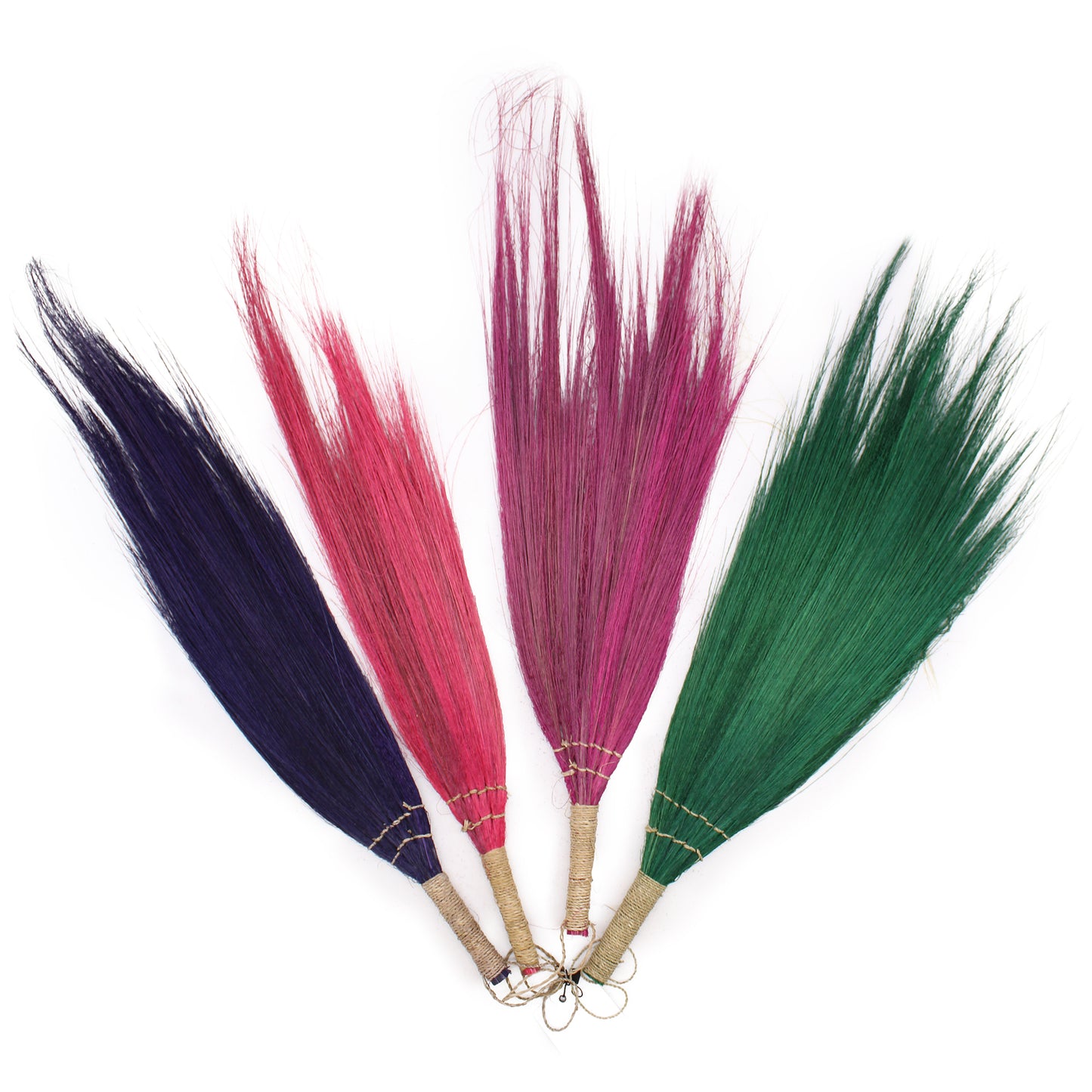 Set of 4 Bohemian Pampas Brooms