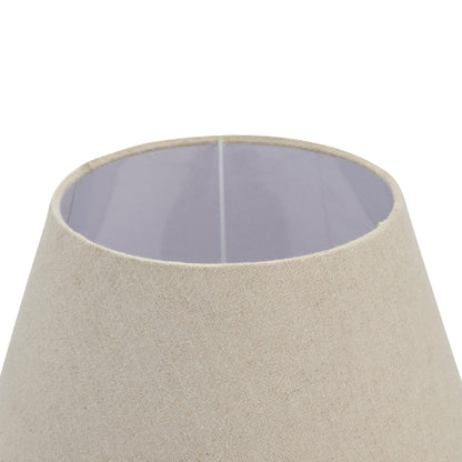 Gigi Linen Table Lamps with Wooden Bases