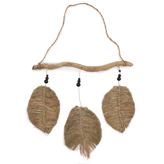 Bohemian Three Piece Raffa Leaf Hanging Decor