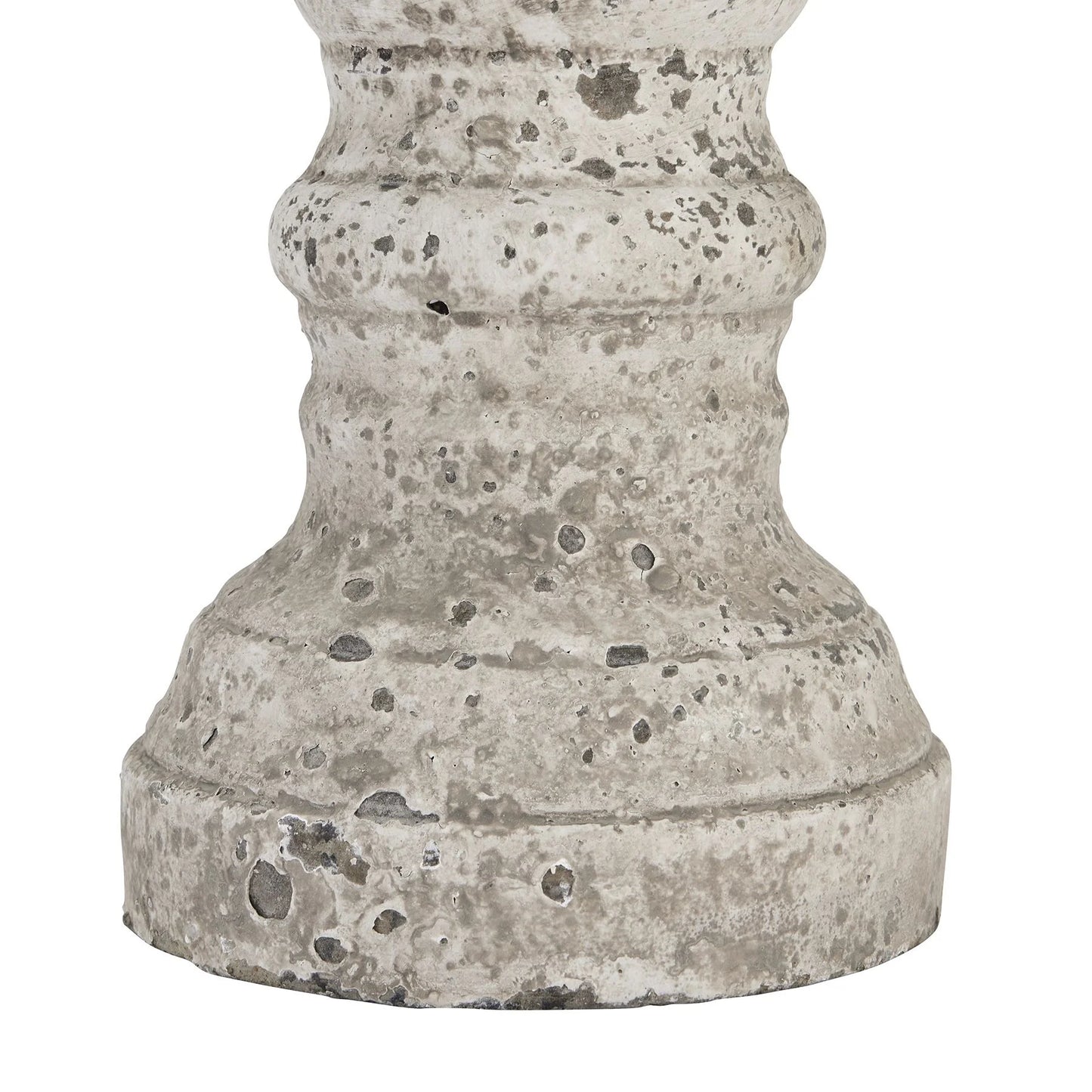 Rustic Speckled Stone Pillar Candle Holder