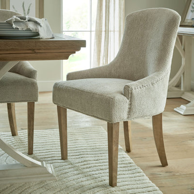 Hartford Upholstered Dining Chair with Pressed Buttons Detailing