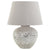 Large Rustic Table Lamp with Ceramic Stone Base