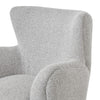 Huey Modern Curved Lounge Chair in Greige