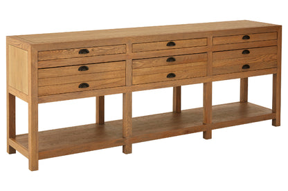 Hemel Natural Oak Sideboard 220cm