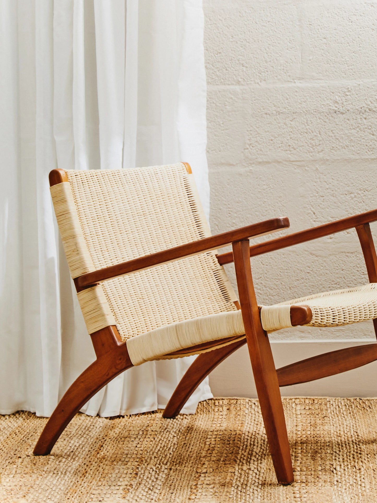 Rattan Woven Armchair