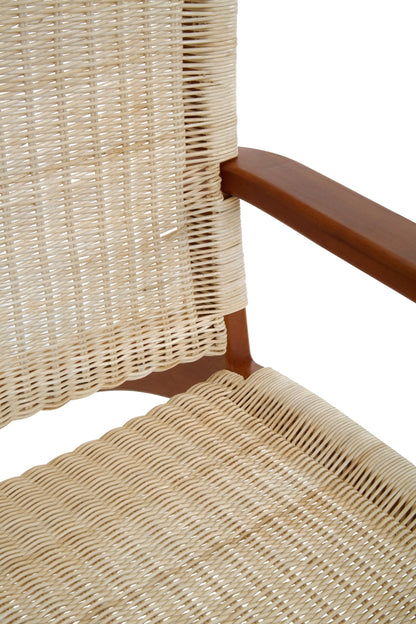 Rattan Woven Armchair