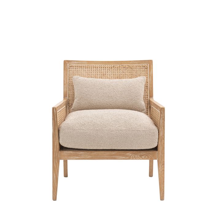 Lauriston Ash and Rattan Armchair