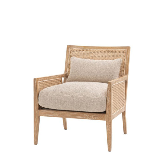 Lauriston Ash and Rattan Armchair