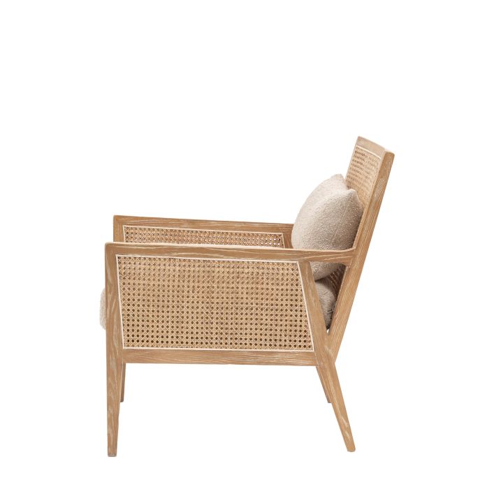 Lauriston Ash and Rattan Armchair