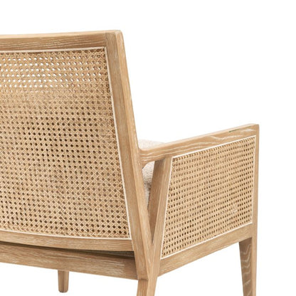 Lauriston Ash and Rattan Armchair