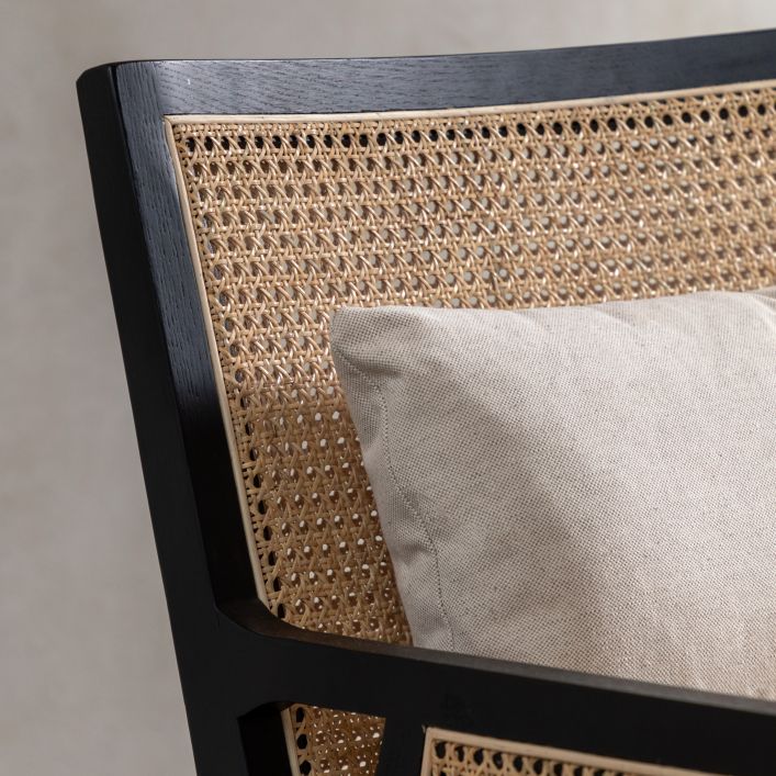 Lauriston Ash and Rattan Armchair