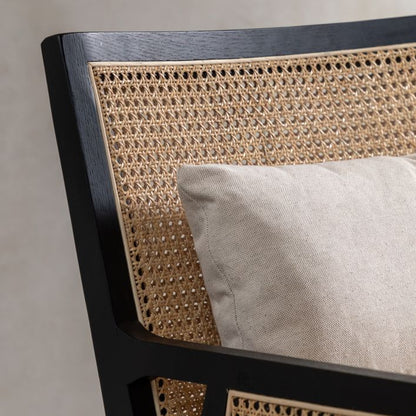 Lauriston Ash and Rattan Armchair