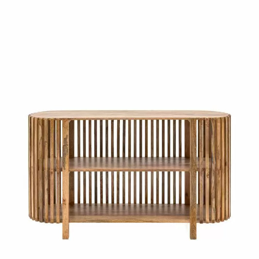 Acacia Wood Slatted Sideboard 140cm | Natural