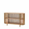 Acacia Wood Slatted Sideboard 140cm | Natural