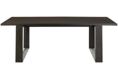 Contemporary Black Rectangular Dining Table 230cm