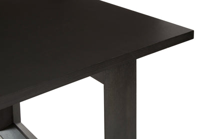 Contemporary Black Rectangular Dining Table 230cm