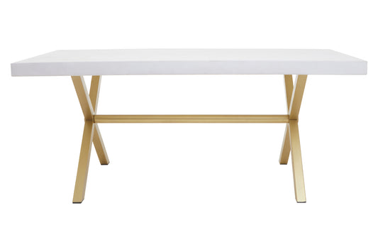 Contemporary Whitewash Mango Wood Dining Table 180cm