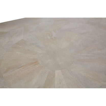 Contemporary Whitewash Mango Wood Dining Table 180cm