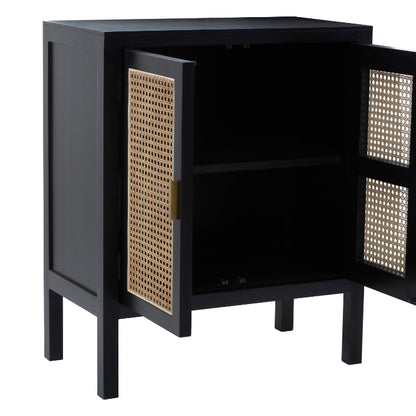 Frida 2-Door Small Rattan Sideboard 75cm