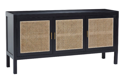 Frida 3-Door Nordic Rattan Sideboard 150cm