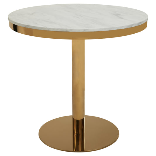 Ruby Marble Round Pedestal Dining Table 80cm