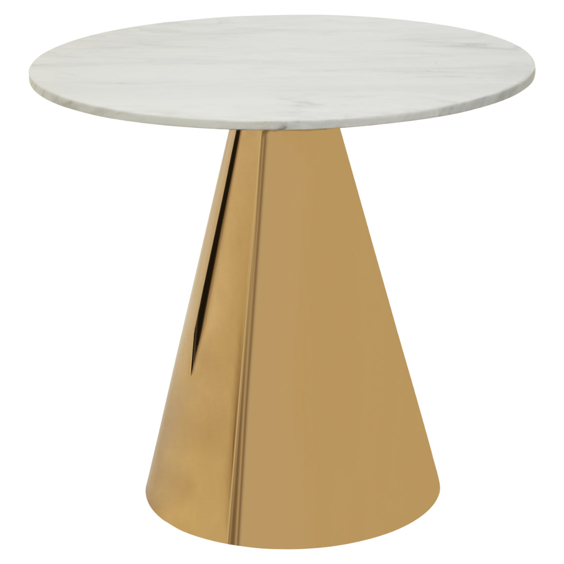 Ruby Round Dining Table with Marble Top 80cm