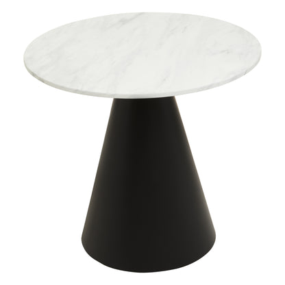 Ruby Round Dining Table with Marble Top 80cm