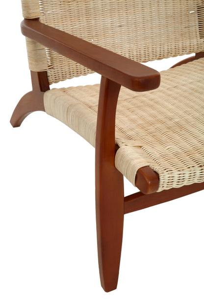 Rattan Woven Armchair