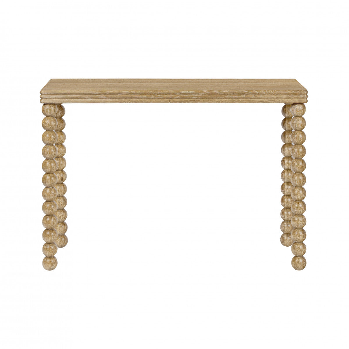 Bedwin Oak Bobbin Console Table