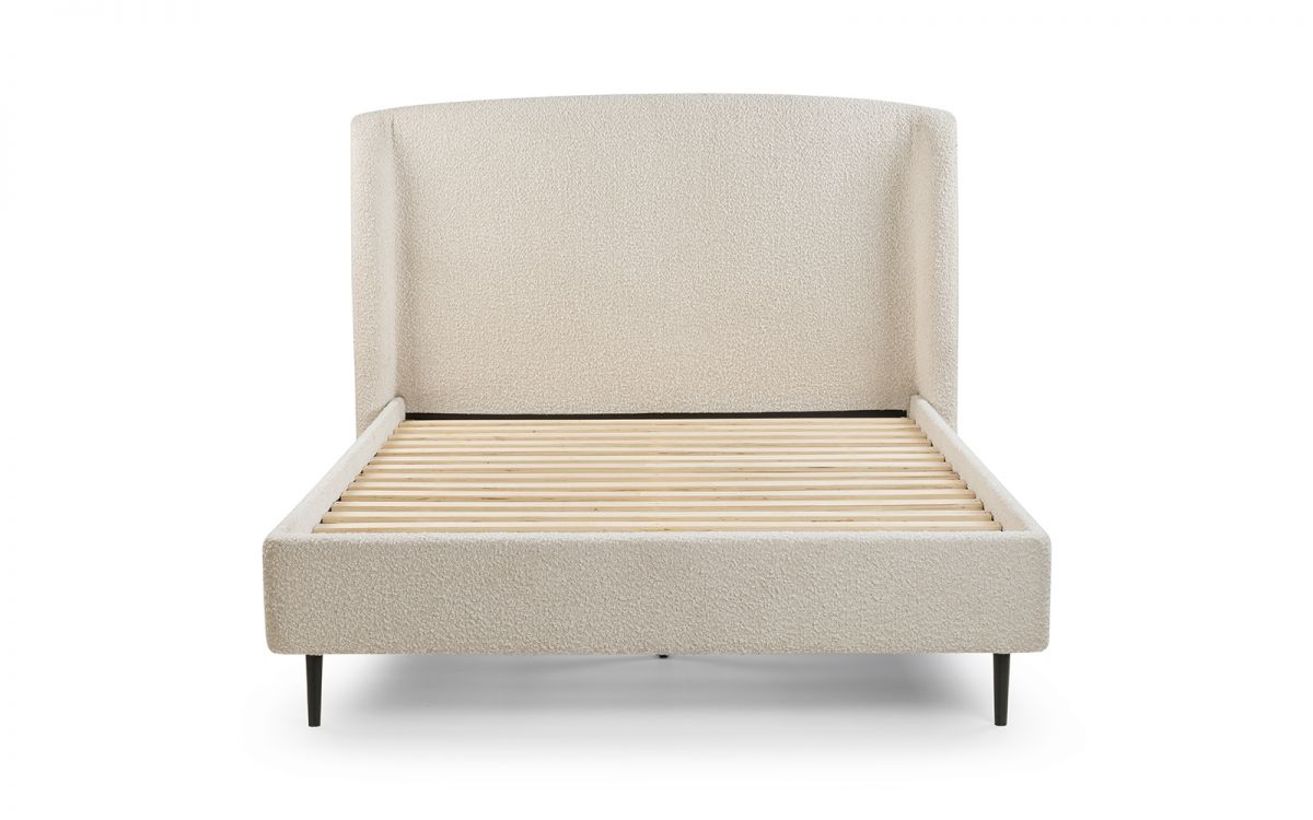 Bella Ivory Boucle Bed