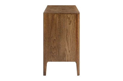 Aria Contemporary Ribbed Oak Sideboard 160cm