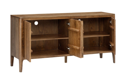 Aria Contemporary Ribbed Oak Sideboard 160cm