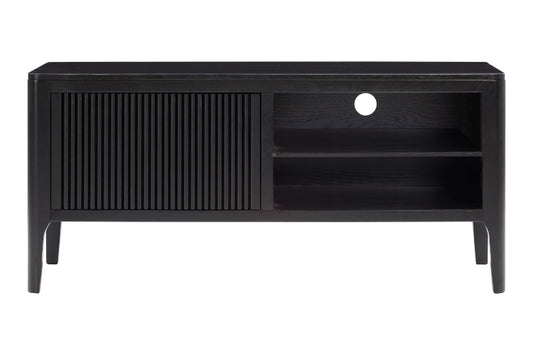 Aria Contemporary Ribbed Oak TV Unit 120cm