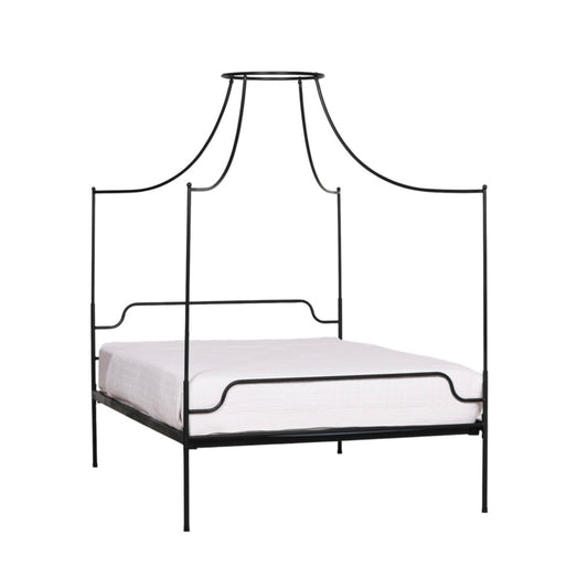 Isabeau Black Iron 4-Poster Bed Frame