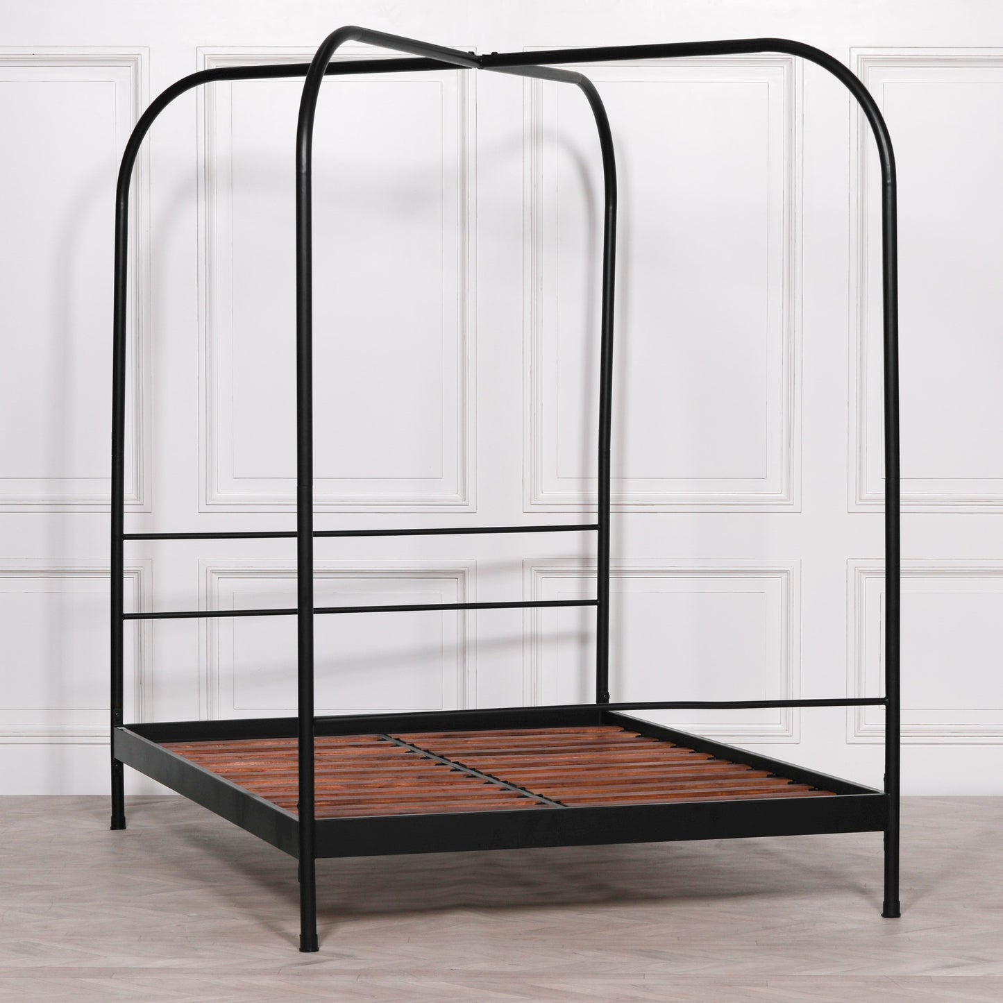 Industrial Black 4-Poster King Size 5FT Bed Frame