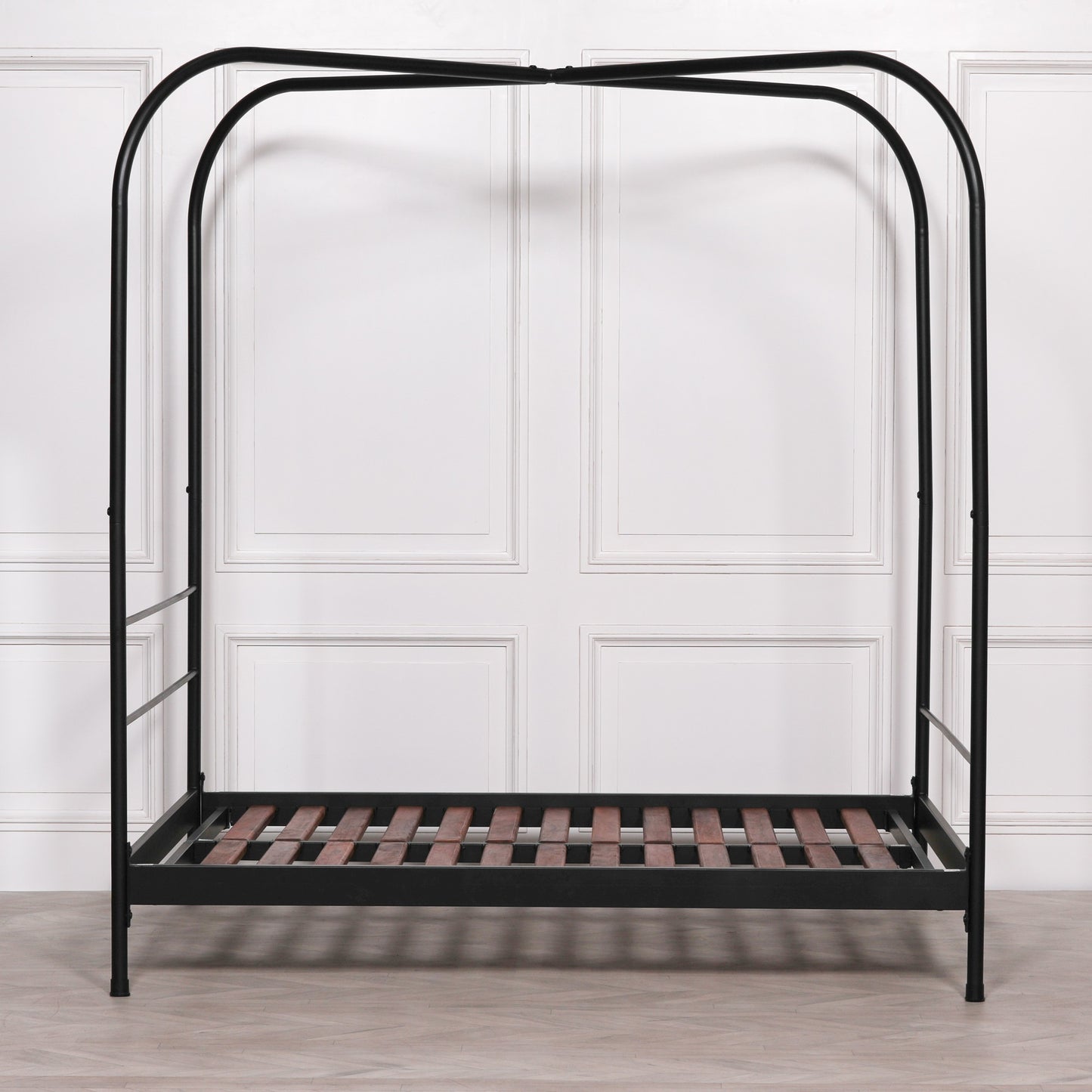 Industrial Black 4-Poster King Size 5FT Bed Frame