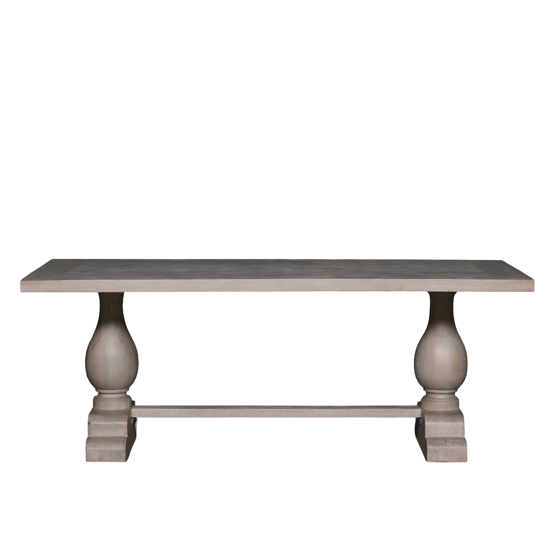 Daphne Rustic Bleached Rectangular Dining Table in 210cm or 260cm