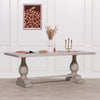 Daphne Rustic Bleached Rectangular Dining Table in 210cm or 260cm