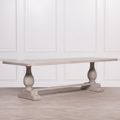 Daphne Rustic Bleached Rectangular Dining Table in 210cm or 260cm