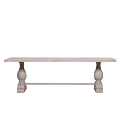 Daphne Rustic Bleached Rectangular Dining Table in 210cm or 260cm