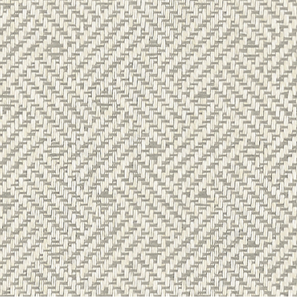 Thibaut Dynasty Lattice Weave Wallpaper Grey T75482