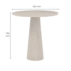 Lexi Fluted Large Side Table W75cm