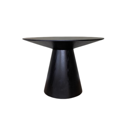 Lily Round Dining Table in Black or Brown 110cm