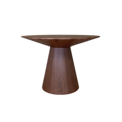 Lily Round Dining Table in Black or Brown 110cm