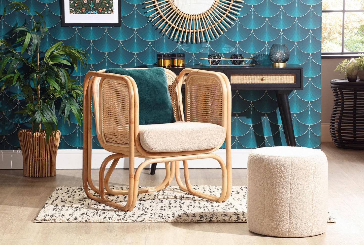 Annika Rattan Accent Chair