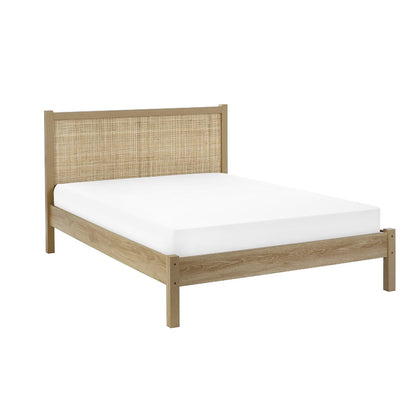 Reese Scandi Rattan Bed 135cm or 150cm